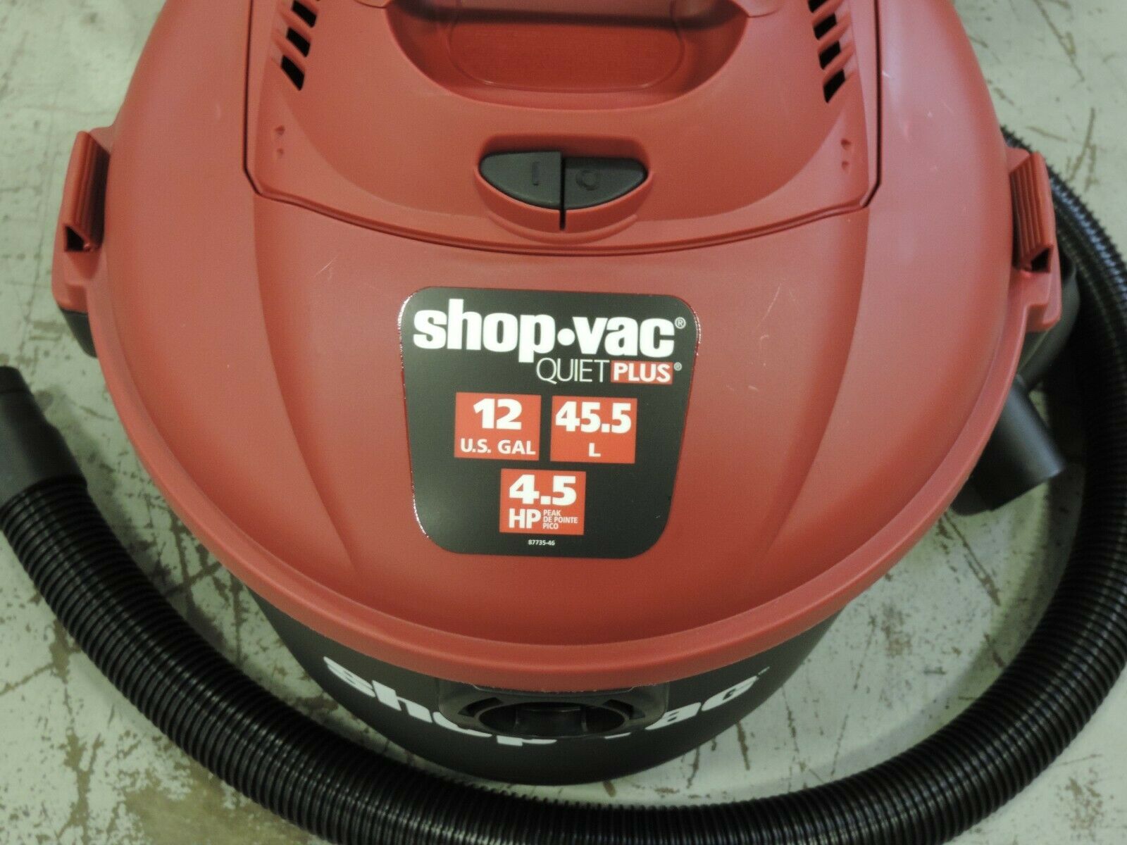 Shopvac, 5852300, 12-gallon Wet/ Dry Vacuum, 4.5 Peak Hp