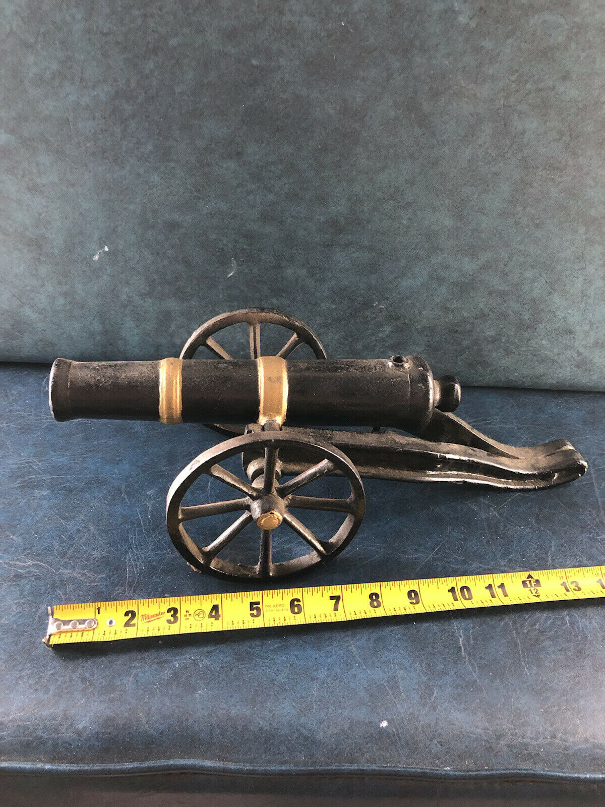 Antique Cannon Signal Cannon Black Powder Cannon 22lbs Working Condition