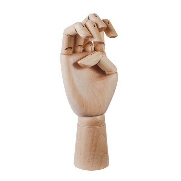 Wood Art Mannequin Hand Model - Perfect For Drawing, Sketching, Jewelry Display