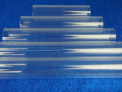 Plastic Clear Cylinder Tubes Decorative Crafts Table Centerpiece Risers Aquarium
