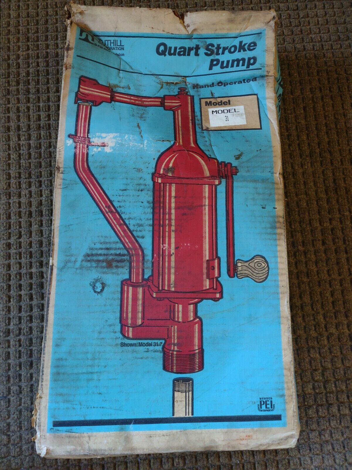 New Tuthill Corporation Hand Operated Manual Quart Stroke Pump Model 31
