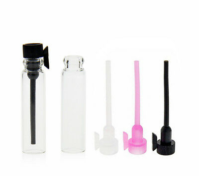 1ml Glass Perfume Sample Vials Clear Empty Bottles 10x35mm Fragrance Sampler 1ml