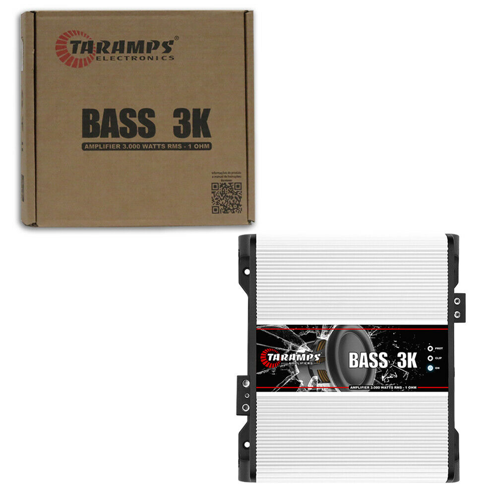 Taramps Bass 3k Car Audio Class D 1 Ohm Monoblock Amplifier 3000w Rms
