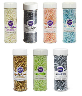 Wilton Sugar Pearls Cup Cake Decorating Sprinkles Birthday Decoration Accents
