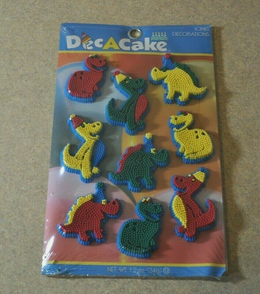 DecACake Cake/Cupcake Candy Icing Cake/Cupcake Decorations *Dinosaurs