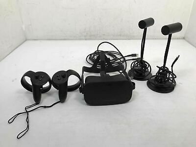 Oculus Rift Cv1 Virtual Reality Headset System With Controllers & Sensors