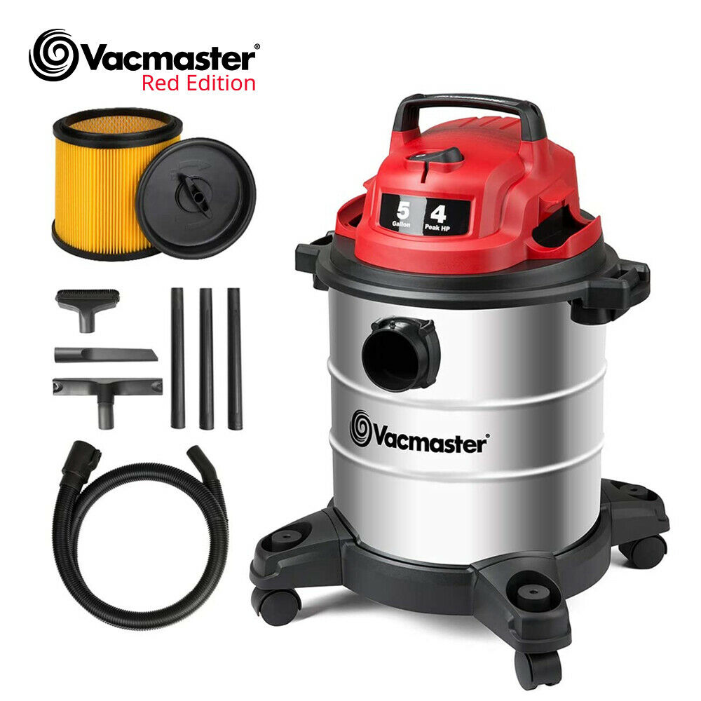 Vacmaster Edition Wet Dry Car Shop Vacuum Cleaner 5 Gallon 4 Peak Hp Vacuums