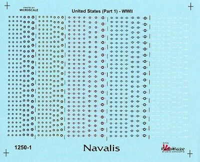 Navalis 1/1250 Ww2 Us Navy Insignia Decals
