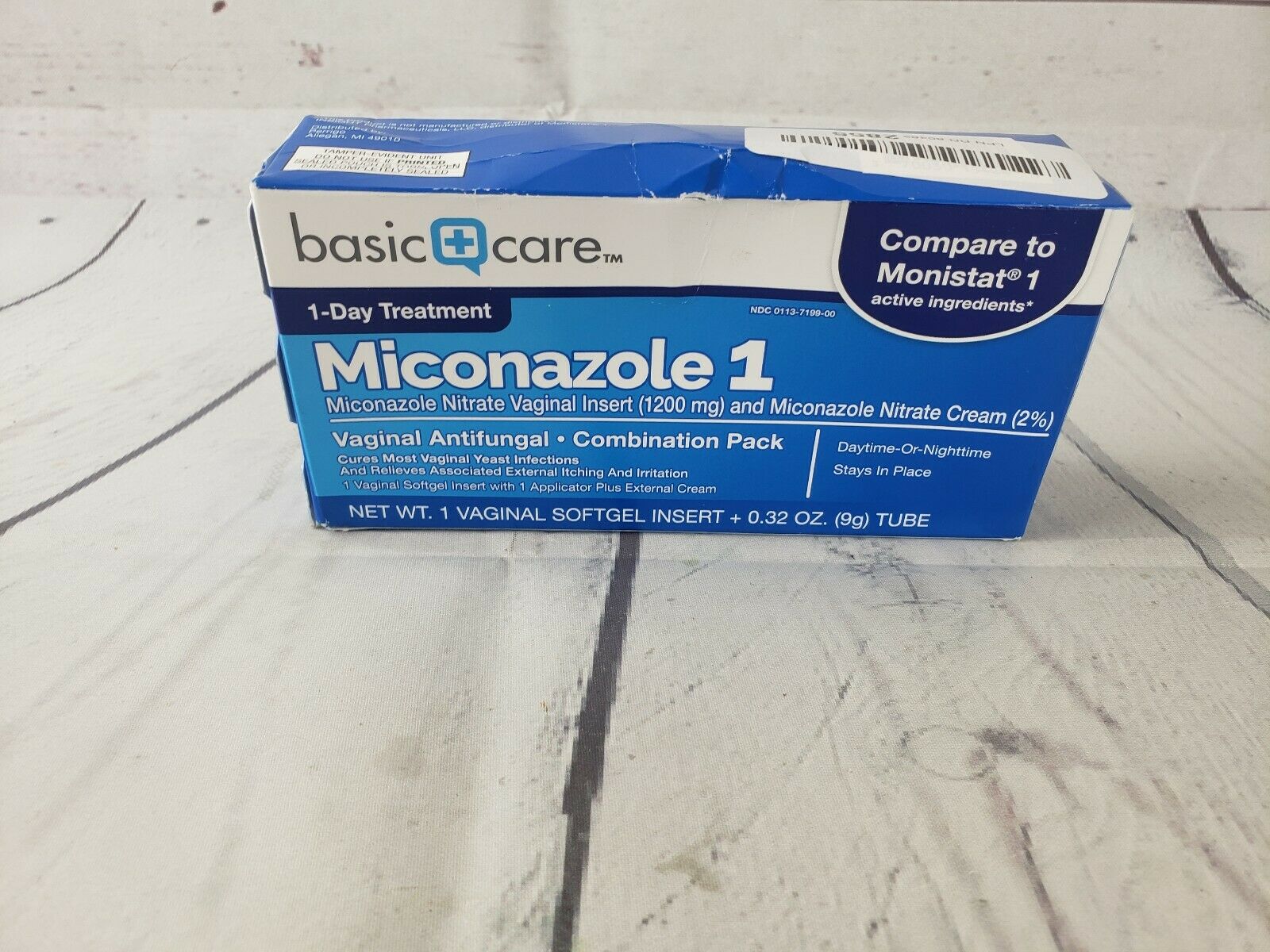 Miconazole Nitrate L Insert (1200 Mg) And Miconazole Nitrate Cream -ee5-