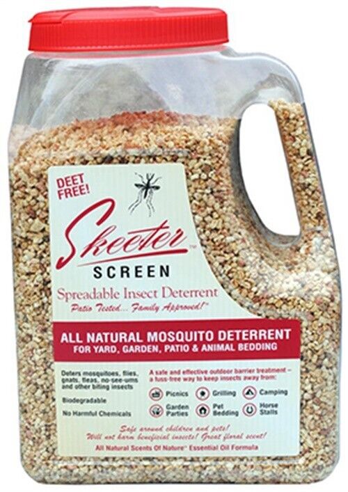 Skeeter Screen 90800 Spreadable Insect Deterrent, 4-pound