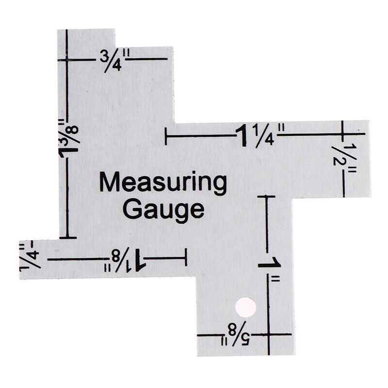Precision Seam Measuring Gauge Metal Tailor Ruler Template Sewing Ratdd