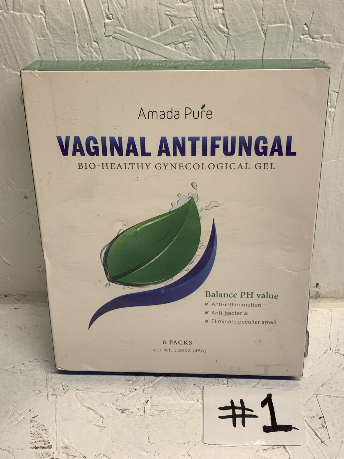 Amada Pure Vaginal Antifungal Gel 6pks Exp.10/14/21