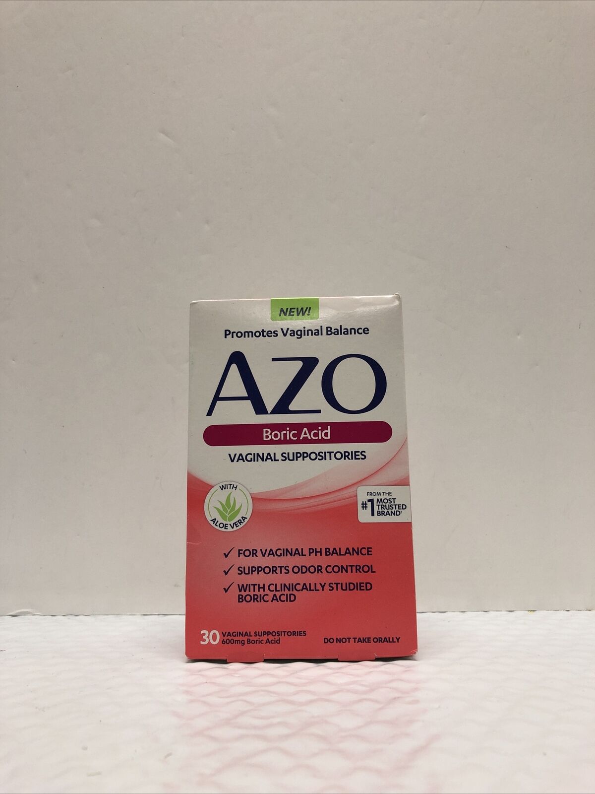 Azo Promotes Vaginal Balance - 30 Vaginal Suppositories Exp: 06/2023