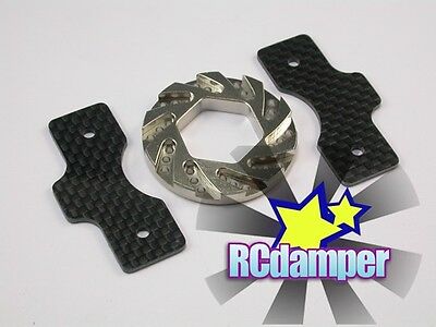 GRAPHITE BRAKE PAD & THICK STEEL DISK TEAM ASSOCIATED MONSTER GT MGT 8.0 4.6 21