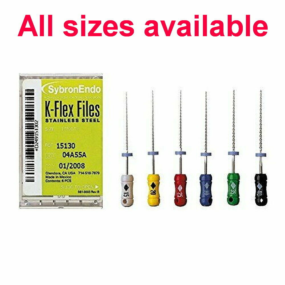 Kerr Triple- Flex files (6 files per pack) Different variations Sybron Endo