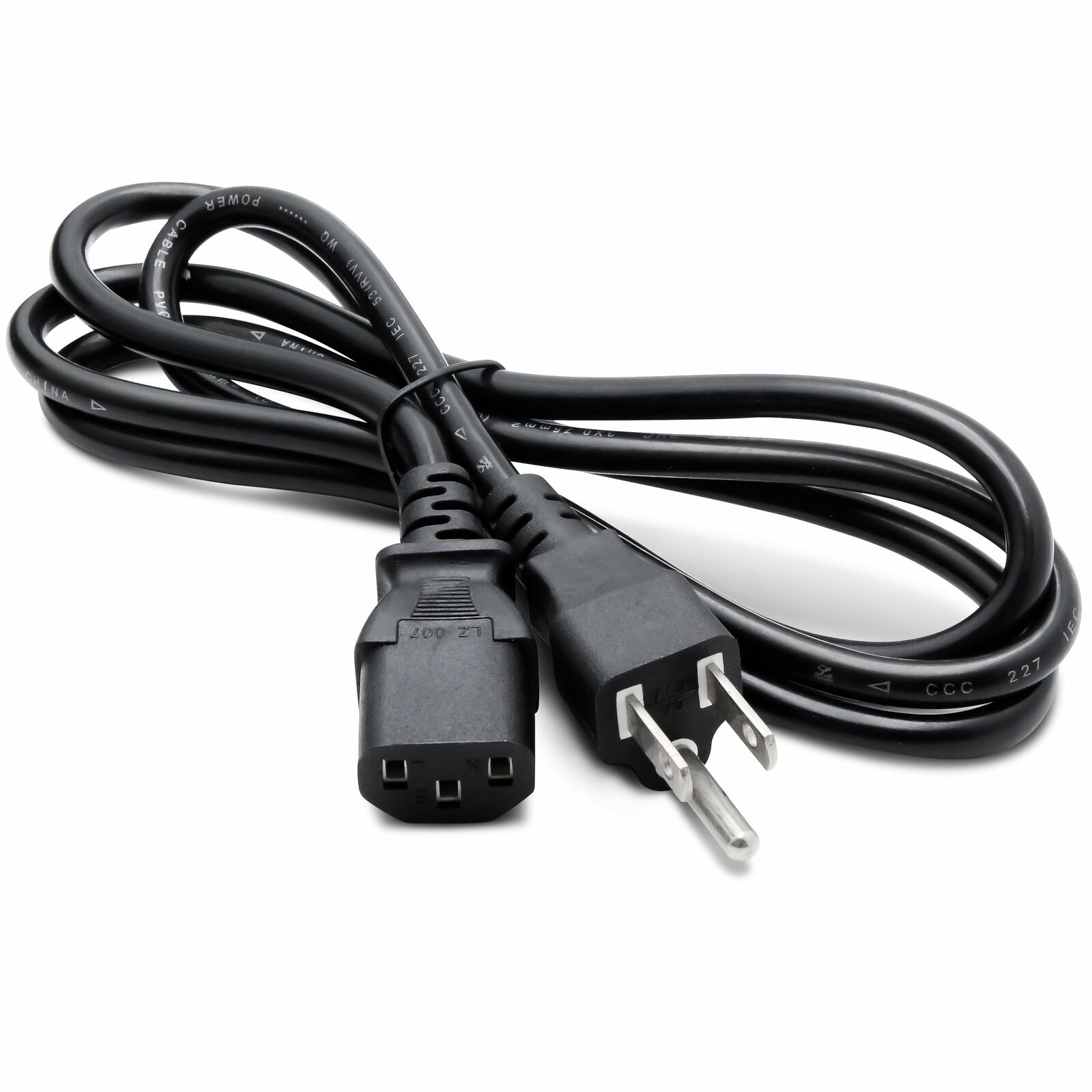 IBM Dell LCD TV Monitor Computer Printer AC Replacement 3 Prong Power Cord Cable