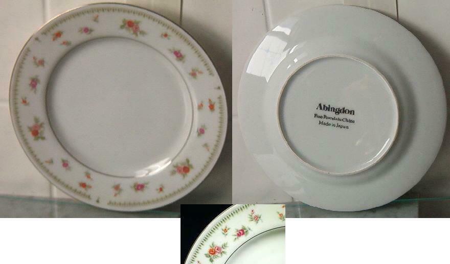 Abingdon Fine Porcelain China Dinner Plate 10 1/4