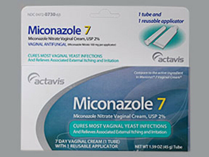 Miconazole 7 with applicator Miconazole Nitrate 2% Vaginal Cream 1.59 Oz