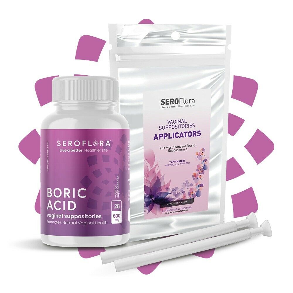 Seroflora Vaginal Suppositories For Yeast Infection (28ct)  & Applicators (7ct)