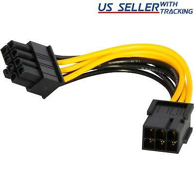 6-pin To 8-pin Pci Express Power Converter Cable For Gpu Video Card Pcie Pci-e