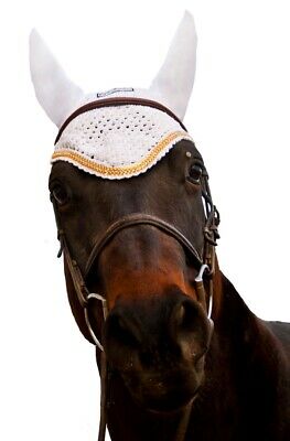 Equine Couture Fly Bonnet with Lurex Rope